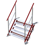 Construction stair | width: 1.20 m, 5 steps